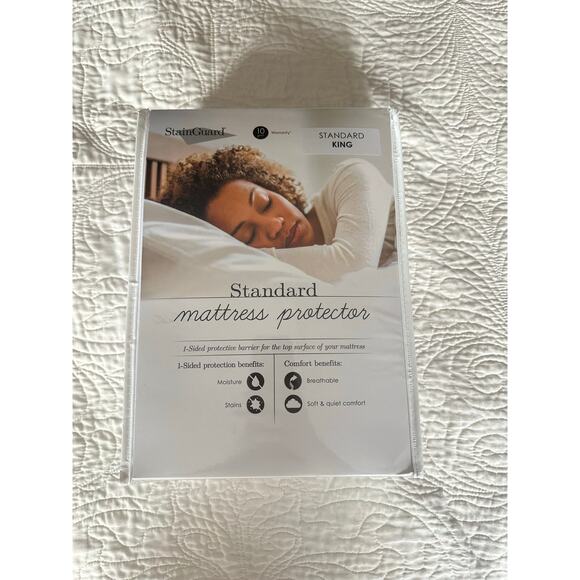 New Stain Guard Mattress Pad King Size - Picture 1 of 1